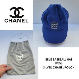 CHANEL Sport Collection Nylon Baseball Cap Hat with CC Logo Adjustable with Bag
